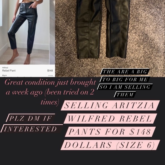 Aritzia Wilfred rebel pants - Picture 2 of 2